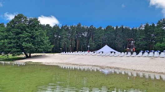 Пляж санатория